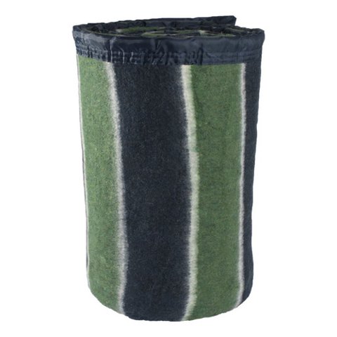 Frazada Andes Listada 2 Plaza Azul Verde