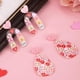 thumbnail image 5 of 2 pares de aretes de San Valentín, 2 estilos de acrílico con forma de corazón, colgantes con mensaje, conversación, estampado de gota de agua, regalo de joyería para novia, suministros para fiestas., 5 of 7