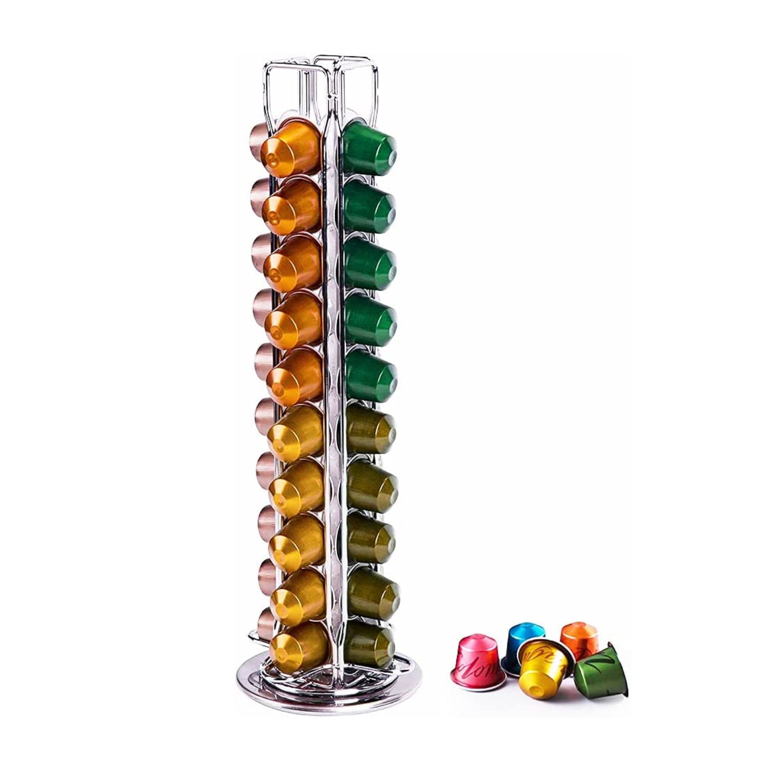 Importclick - Porta 40 Cápsulas Nespresso Giratorio 36X11 Cm