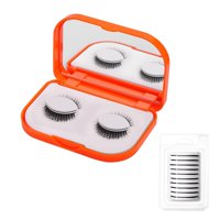 Magideal - 1 Par De Pestañas Postizas Autoadhesivas Con Tiras De Gelatina Para Pestañas, Fáciles De Utilizar, Cómodas, Hacen Que Las Pestañas Naturales Luzcan, , Estilo E