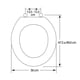 thumbnail image 2 of Asiento WC de Madera Termomoldeada Ajustable 1450BAR Ovalado - Bemis, 2 of 2