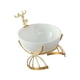 thumbnail image 1 of Bandeja De Almacenamiento De Escritorio De Ciervo, Bandeja De Joyería De Moda Para Mesa De Boda, Dormitorio, Color Blanco, 1 of 5