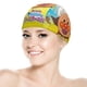 thumbnail image 5 of Anpanman Gorro de Natación de Licra, Gorro de Baño de Tela Cómoda, Gorro Elástico Antideslizante para Hombres, Mujeres y Niños, 5 of 6