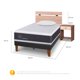 thumbnail image 3 of Cama Europea Curve New Ortopedic 1.5 Plazas + Alm + Set Olmo Single, 3 of 10