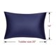 thumbnail image 5 of PiccoCasa 2 Pcs Funda de Almohada de Satén con Cremallera de Satén Sedoso, No Estándar Azul Marino, 5 of 7