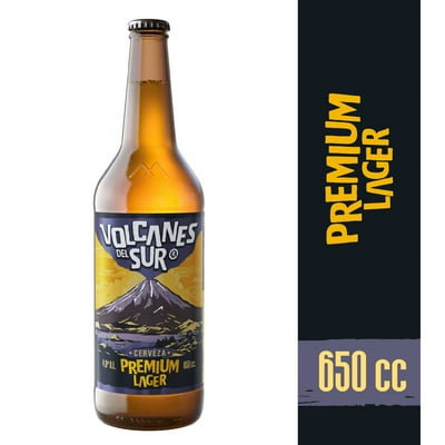 Cerveza Lager Premium 6º Botella 650 Ml Volcanes Del Sur