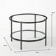 thumbnail image 4 of Mesa de Centro Orbe con Vidrio y Metal Negro, 4 of 7