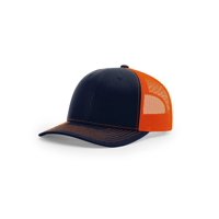 Gorra Trucker Snapback R Richardson Azul Marino Y Naranja Ajustable