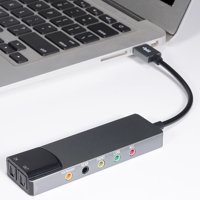 Adaptador Convertidor De Audio Multifunción Aaronmei 6 En 1 Usb Aluminio