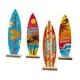 thumbnail image 3 of 4 Piezas De Decoración De Mesa De Tabla De Surf Con Temática De Tabla De Surf, Decoración De Playa Para El Hogar, Letreros De Playa, 3 of 5