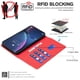 thumbnail image 2 of Funda Cartera con Bloqueo RFID para Motorola Moto G45 5G con Ranuras y Soporte Rojo, 2 of 5