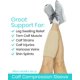 thumbnail image 2 of Soporte ajustable para espinilleras Vive, color beige, 2 of 8