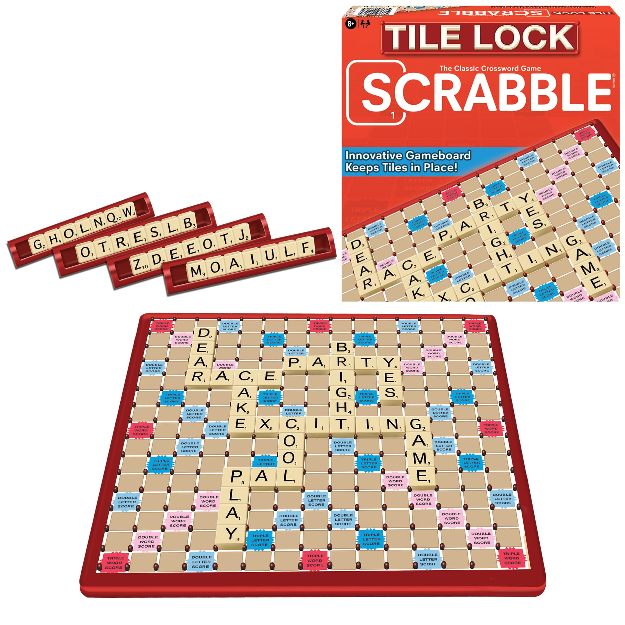 Winning Moves - Juegos De Movimientos Ganadores De Scrabble Tile Lock En Ee. Uu., Para 2 A 4 Jugadores