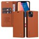 thumbnail image 4 of Funda Billetera de Cuero para iPhone 15 con Tarjetero y Soporte - Tapa Magnética Marrón, 4 of 6