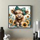 thumbnail image 4 of Kit de pintura Diamond Art BYGFHLYW con forma de vaca para adultos, 30 x 30 cm, 4 of 8