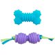 thumbnail image 1 of Juguetes para perros Pupstages 13 cm, pack de 2 con soporte dental, 1 of 6