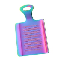 Magideal - Equipo De Rallador De Jengibre, Herramienta De Molienda De Acero Inoxidable Con Agarre Cómodo, Portátil, Duradero, Profesional Para Especias Wasabi, C Multicolor