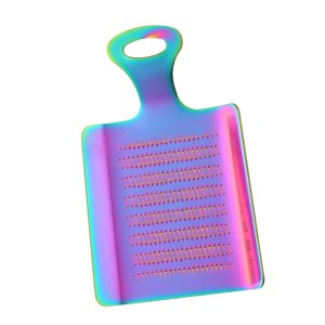 Magideal - Equipo De Rallador De Jengibre, Herramienta De Molienda De Acero Inoxidable Con Agarre Cómodo, Portátil, Duradero, Profesional Para Especias Wasabi, C Multicolor