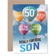 thumbnail image 1 of Tarjeta De Cumpleaños Para Hijo De 50 Años Con Globo Aerostático, 1 of 7
