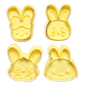 thumbnail image 1 of Cortadores de galletas conejitos de pascua (pack 4 un), 1 of 3
