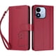 thumbnail image 3 of Funda Cartera Trébol para Xiaomi Redmi Note 17 4G con Ranuras Tarjetas y Carga Inalámbrica Rojo, 3 of 6