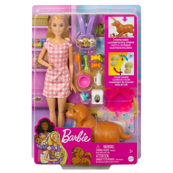 Barbie Set de Juego Cachorros Recién Nacidos, 1 Un