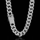 thumbnail image 4 of Cadena de Eslabones Cubanos de Miami Extra Brillante para Hombre, 18 Mm - Cadena Cubana para Hombre, Collar de Cadena de Eslabones Cubanos Sólido Grueso Grande Estilo Hip Hop con Brillo, 16-24, 4 of 8