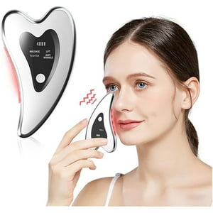 Veatool - Gua Sha Herramientas Faciales, Herramienta Eléctrica Gua Sha, Calentada Y Vibrada, Antienvejecimiento Y Arrugas, Hinchazón, Aprieta La Piel, Alivio De Tensión, Acupresión, Masaje Facial