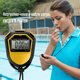 thumbnail image 5 of Chronometre Etanche, Minuterie Numerique Lcd Portable, Compteur De Sport Avec Sangle, Rouge, 5 of 5