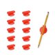 thumbnail image 1 of Porta lápices pencilbun de silicona Coral 5 cm – Pack de 10, 1 of 1