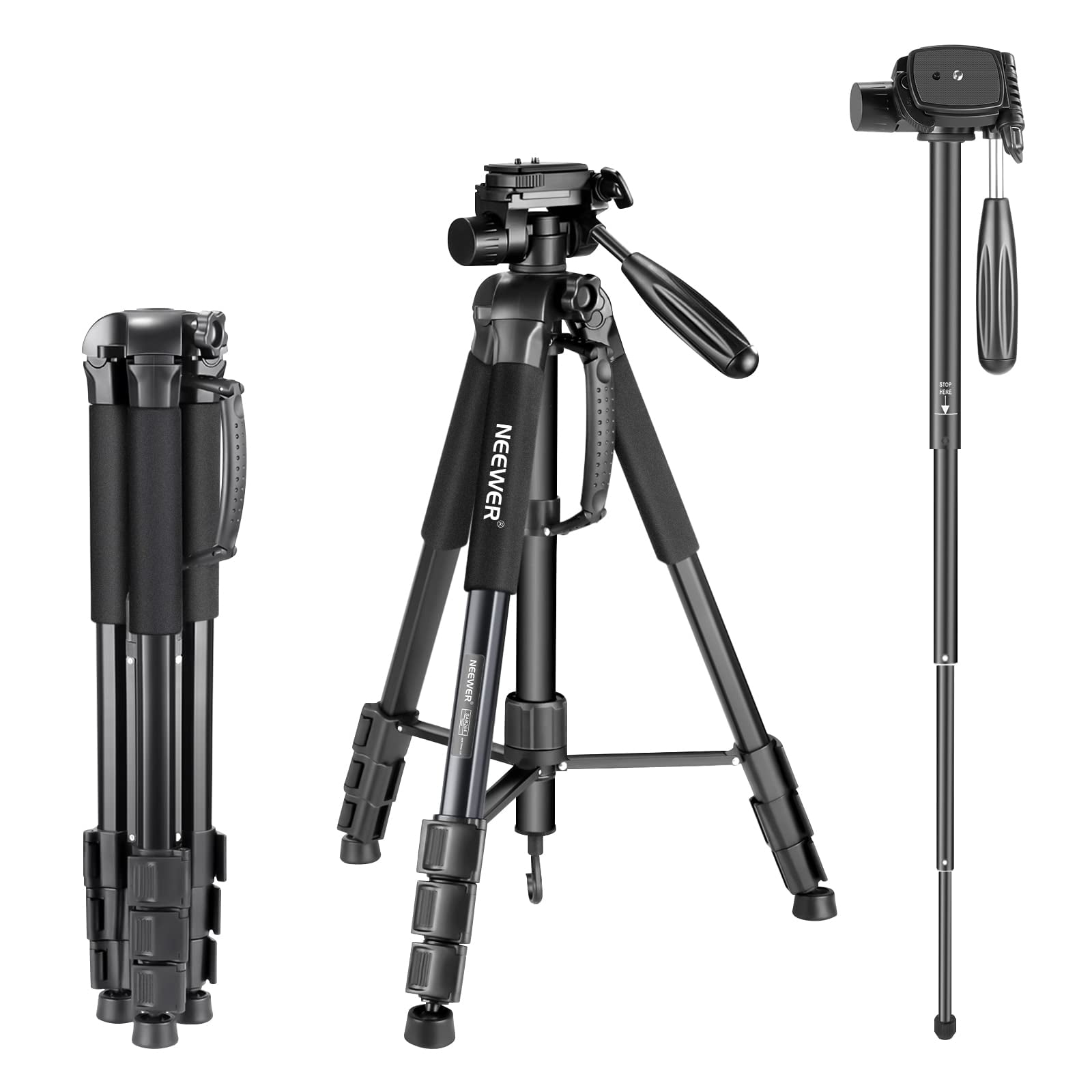 Trípode Monopod Neewer Cámara Portátil De Aleación De Aluminio 70/177 Cm