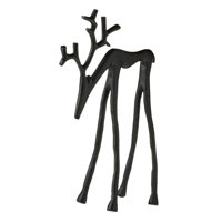 Bothyi - Figura De Ciervo Clásica Negra Para Decoración De Escritorio, Dormitorio Y Sala De Estar, Estilo B