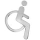 thumbnail image 1 of Señal De Discapacidad Para Silla De Ruedas, Placa Autoadhesiva De Plástico ABS Para Pared, 1 of 3