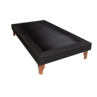 Muebles New - Base Plaza Y Media Negro Lino
