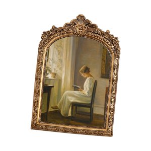 Magideal - Marco De Fotos Antiguo, Marco De Pintura Al Óleo, Marco De Exhibición De Joyería Tallada, Soporte De Fotos, Marco De Fotos Para El Hogar, Dormitorio, L