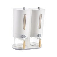 Bothyi - Dispensador De Arroz De 5 Kg Dispensador De Granos Dispensador De Alimentos Para El Hogar Blanco Gris