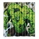 thumbnail image 1 of Cortina de ducha de superhéroe de dibujos animados Hulk, juego de cortina de baño con ganchos, tamaño 66 x 72 pulgadas, 1 of 3