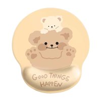 Bothyi - Alfombrilla De Ratón Ergonómica Base De Goma Cómoda Para Jugar A Escribir Office Bear