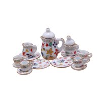 Bothyi - 15X Casa De Muñecas Miniatura Tetera Taza Mini Taza De Té Modelos Para Sala De Estar Estilo B