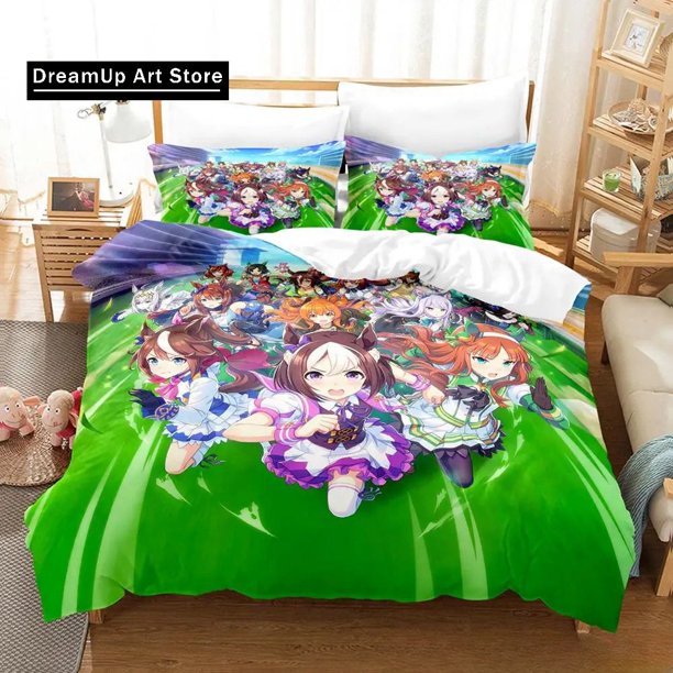 kawaii Pretty Derby Bedding Set Bed Set Adult Kid Bedroom Duvet cover Sets Bed