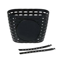 Magideal - Cesta Portátil Para Bicicleta Para Niños, Contenedor Para Artículos Diversos, Fácil De Instalar, Con Correas, Para Montar En Bicicleta Al Aire Libre , Negro