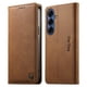 thumbnail image 1 of Funda Billetera de Cuero para [Samsung Galaxy S26], Bloqueo RFID, Tarjetas y Soporte Marrón, 1 of 5