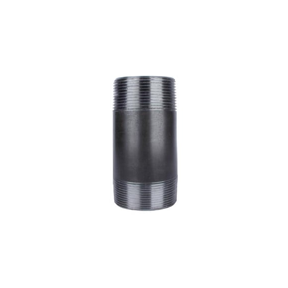 Nipple STZ Industries, acero negro, 2,5 cm de largo y 1,5 pulgadas, MIP