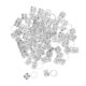 thumbnail image 2 of 100 Unids Corazón Metal Cuff Extensiones de Cabello Decoraciones Dreadlocks Beads Silver, 2 of 5
