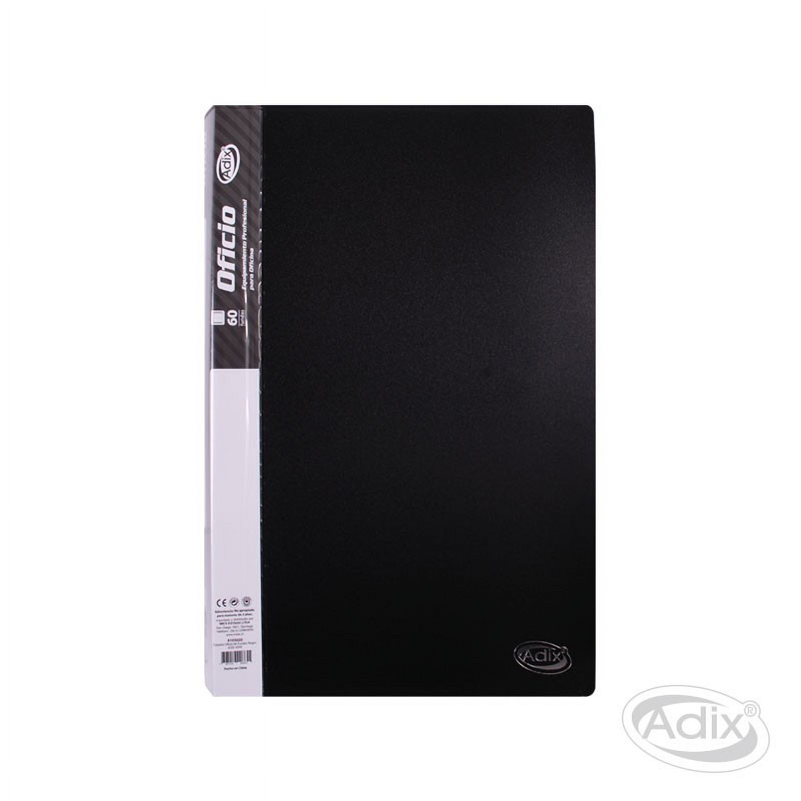 Adix - Carpeta Oficio 60 Fundas Negro