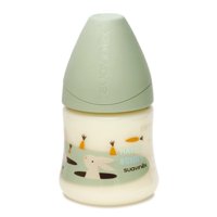 Suavinex - Mamadera 150 Ml Tetina Anatómica Latex 0-6M Bunny/Verde