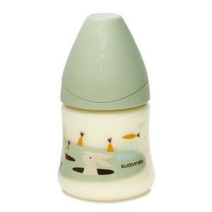 Suavinex - Mamadera 150 Ml Tetina Anatómica Latex 0-6M Bunny/Verde