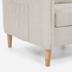 thumbnail image 5 of Poltrona Blume 1 Cuerpo Tela Beige, 5 of 9