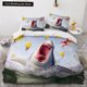 thumbnail image 1 of x1890 Bed SheetsDolphin Ocean Duvet Cover Cute Sea Animal Bedding Set for Kids Teens Adults Shoal of Fish Blue /Quilt Cover 3-Piece Bedding Set (1 Duvet Cover + 2 Pillow Shams) nj1890, 1 of 5