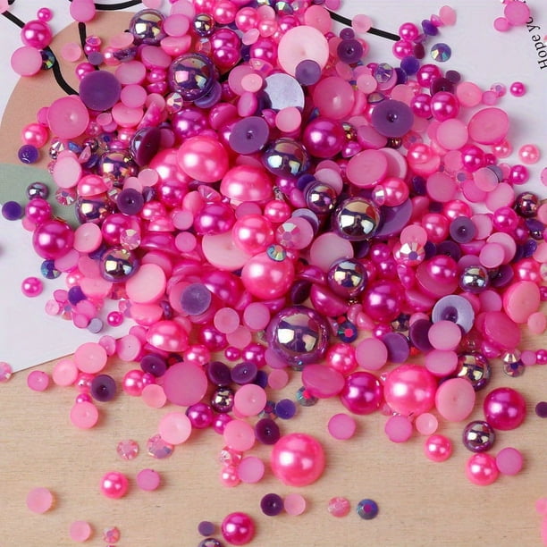 3200pcs Sparkling Rhinestone Pearl Beads for DIY Jewelry Making and Nail Art